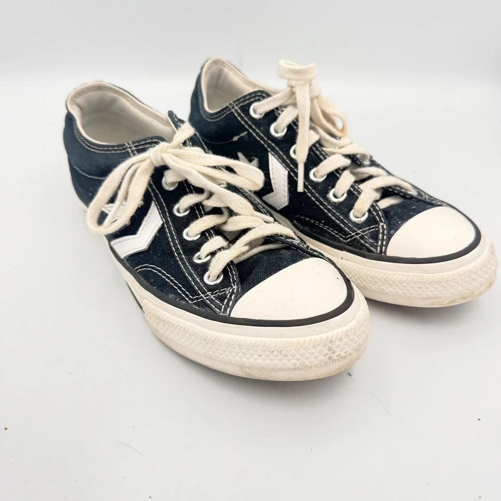 Converse Star Player Navy Blue Canvas Low Top Kids Sneakers A05219F Size 3.5Y